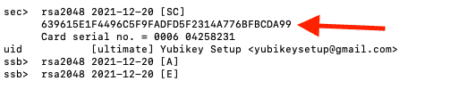 Find your key fingerprint.