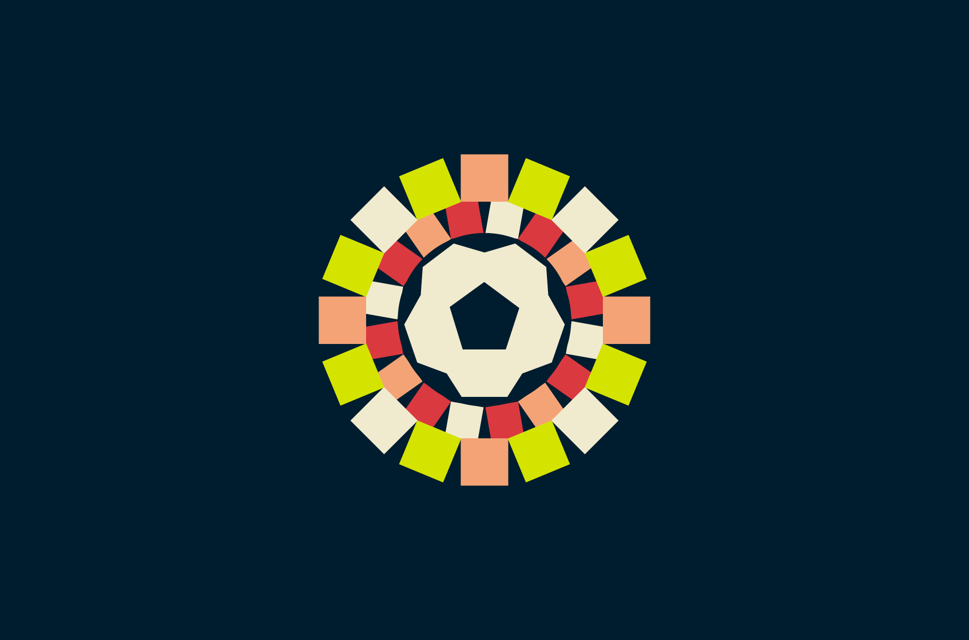 Fußball mit konzentrischen Kreisen