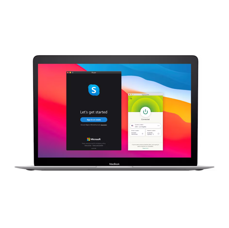 Interfejs Skype'a z VPN.