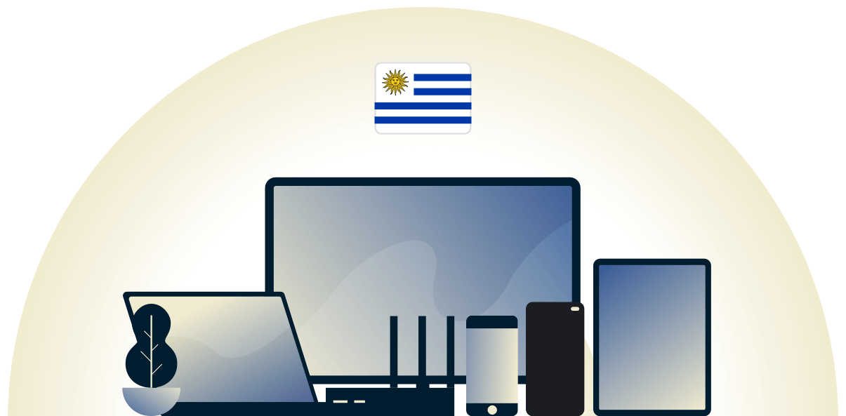 Uruguay-VPN sch&uuml;tzt eine Vielzahl von Ger&auml;ten.