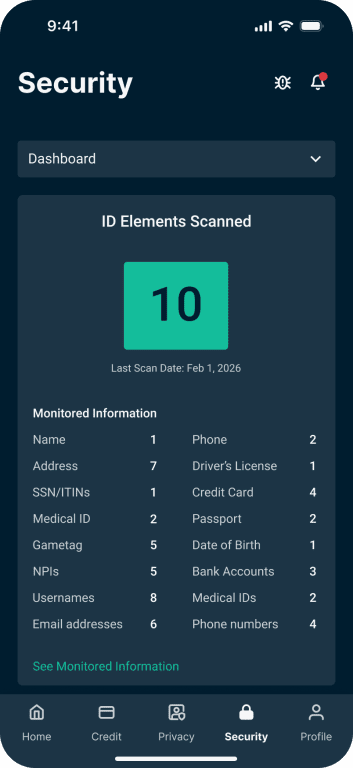 Security Tab